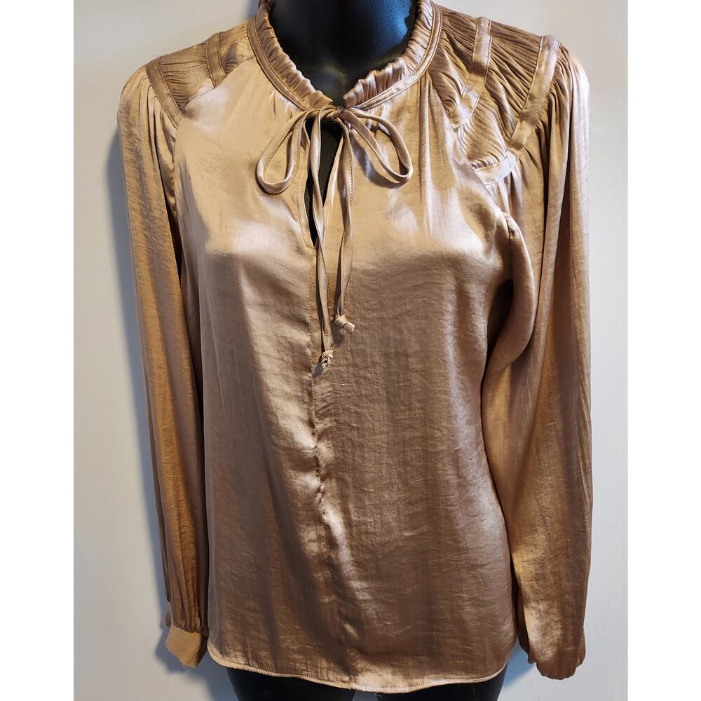 Philosophy Brown-Gold dressy top - Size Small